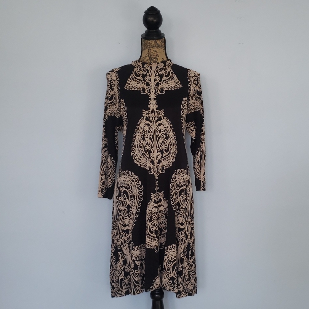 Free People Black Floral Print Dress